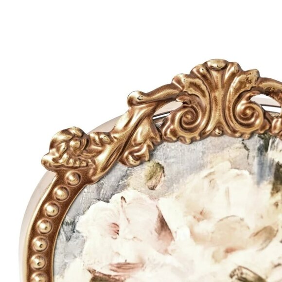 Home Decor Collection Gold Filigree Floral Wall Art, Vintage Botanical 6x8 - Picture 5 of 12